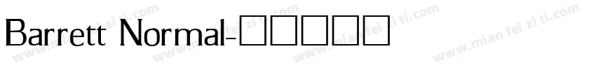 Barrett Normal字体转换
